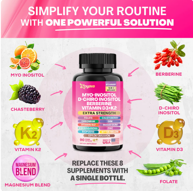 Myo Inositol con Berberina y D3 K2