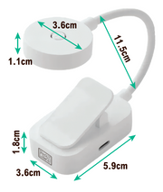 Lámpara de lectura con clip USB