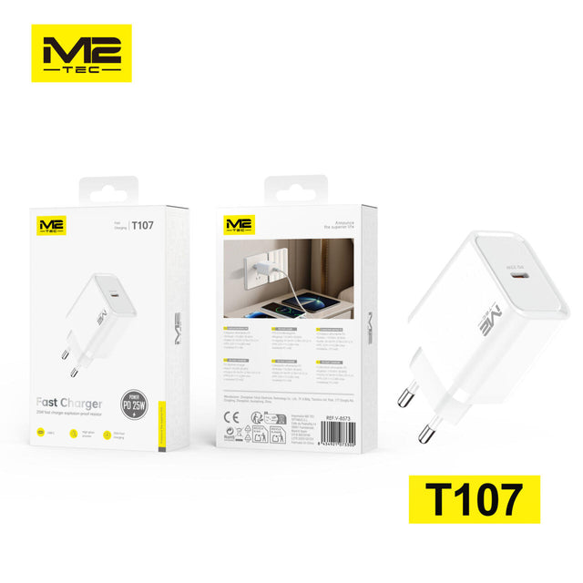 Cargador PD USB-C 25W M2TEC rápido y compacto