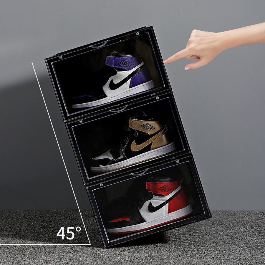 Cajas de zapatos apilables transparentes