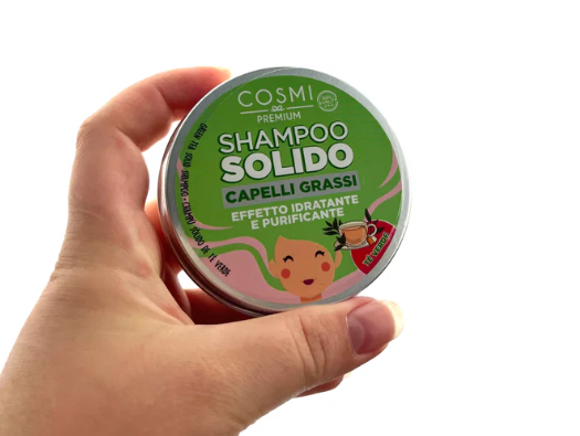 Champú sólido té verde para cabello