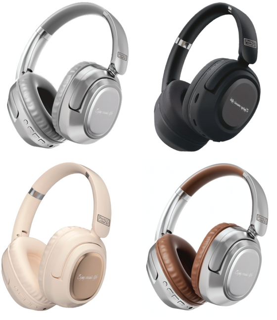 Auriculares Bluetooth retro con cancelación