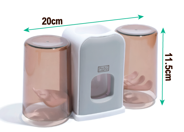 Soporte cepillo dientes con dispensador