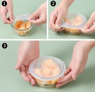 Tapa de Silicona Reutilizable para Alimentos