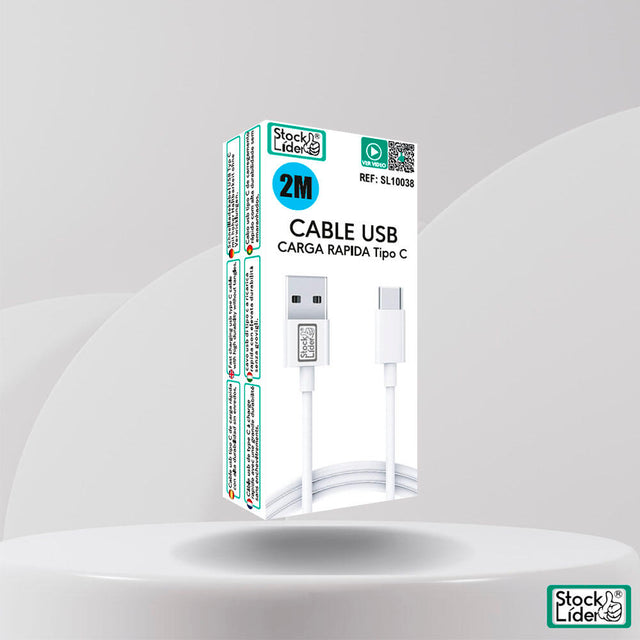Cable USB Tipo C 2m resistente