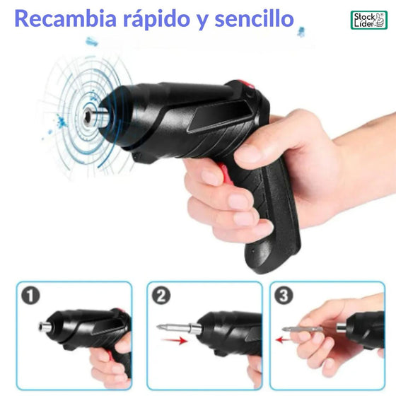 Destornillador eléctrico 47 piezas con maletín