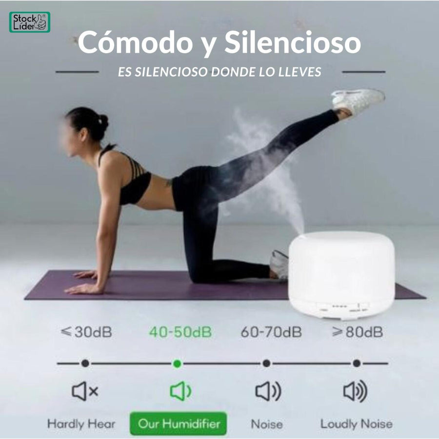 Humidificador con mando y luz LED
