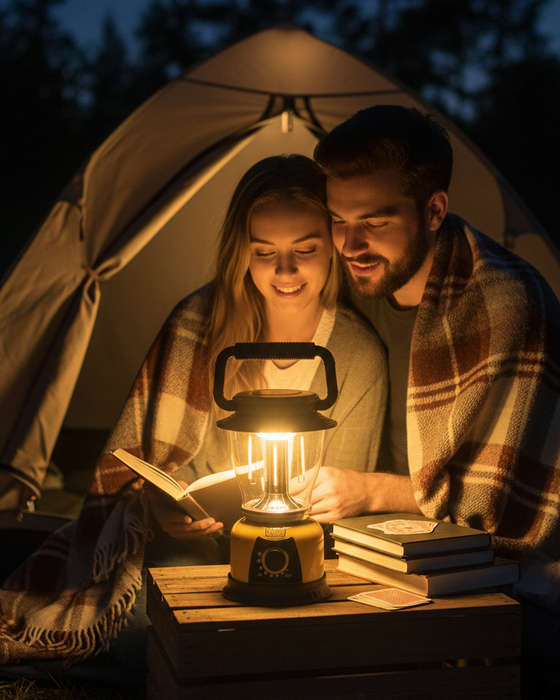 Lámpara camping portátil regulable