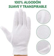 Guantes blancos elegantes y cómodos
