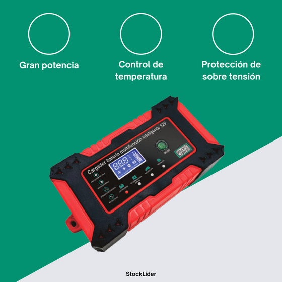 Cargador de batería multifunción 12V