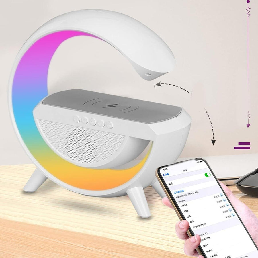 Lámpara G Bluetooth con carga inalámbrica
