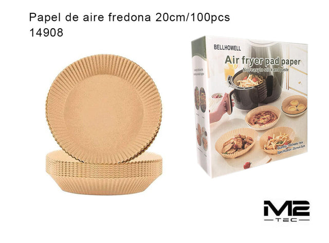 Papel para freidora de aire 20 cm