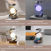 Lámpara Luna Levitante LED con Carga