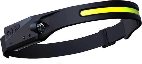 Linterna frontal con sensor recargable