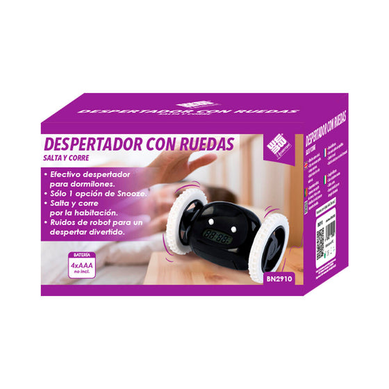 Despertador con ruedas ruidoso | Novarso