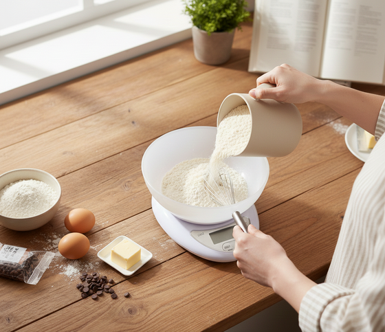 Báscula de cocina digital con tara