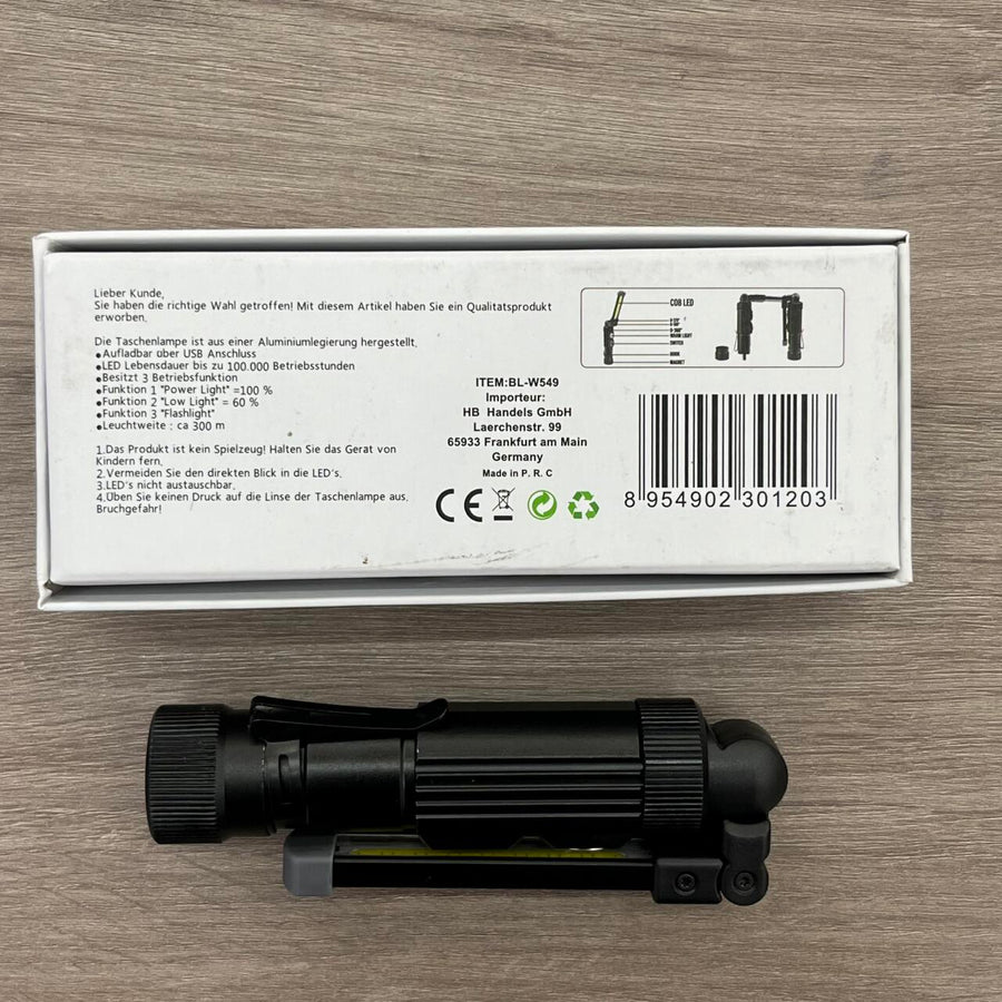 Lámpara LED Stick magnética plegable