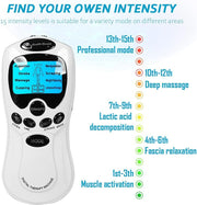 Electroestimulador EMS portátil para músculos