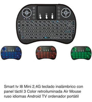 Teclado inalámbrico con touchpad para TV y PC