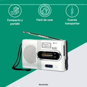 Radio AM FM portátil compacta | Novarso