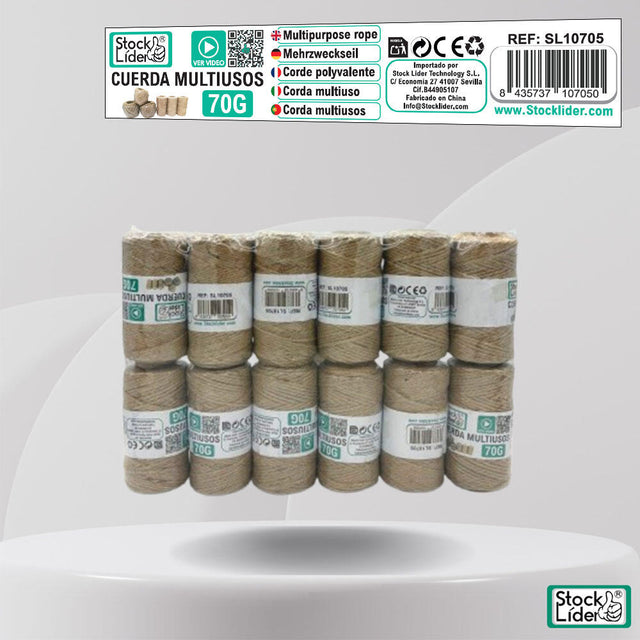 Cuerda multiusos 70g para hogar y bricolaje