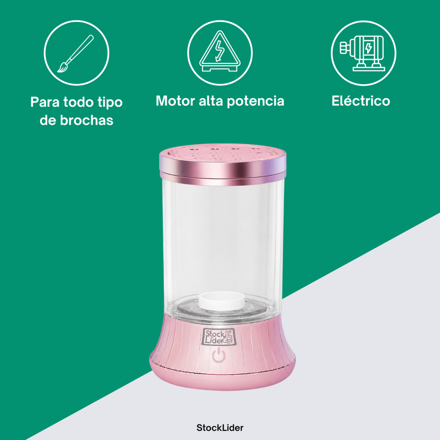 Limpiador de brochas eléctrico recargable