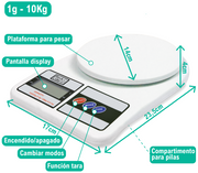 Báscula electrónica precisa y compacta