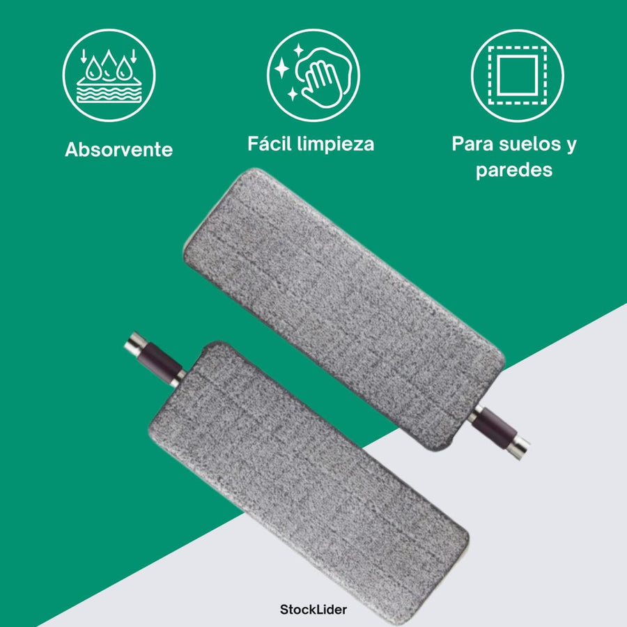 Recambios mopa microfibra reutilizables