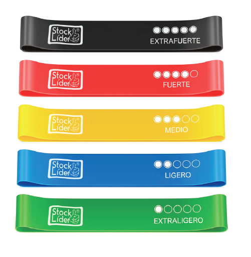 Bandas elásticas para entrenar en casa