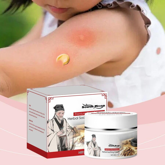 Crema calmante herbal para piel irritada
