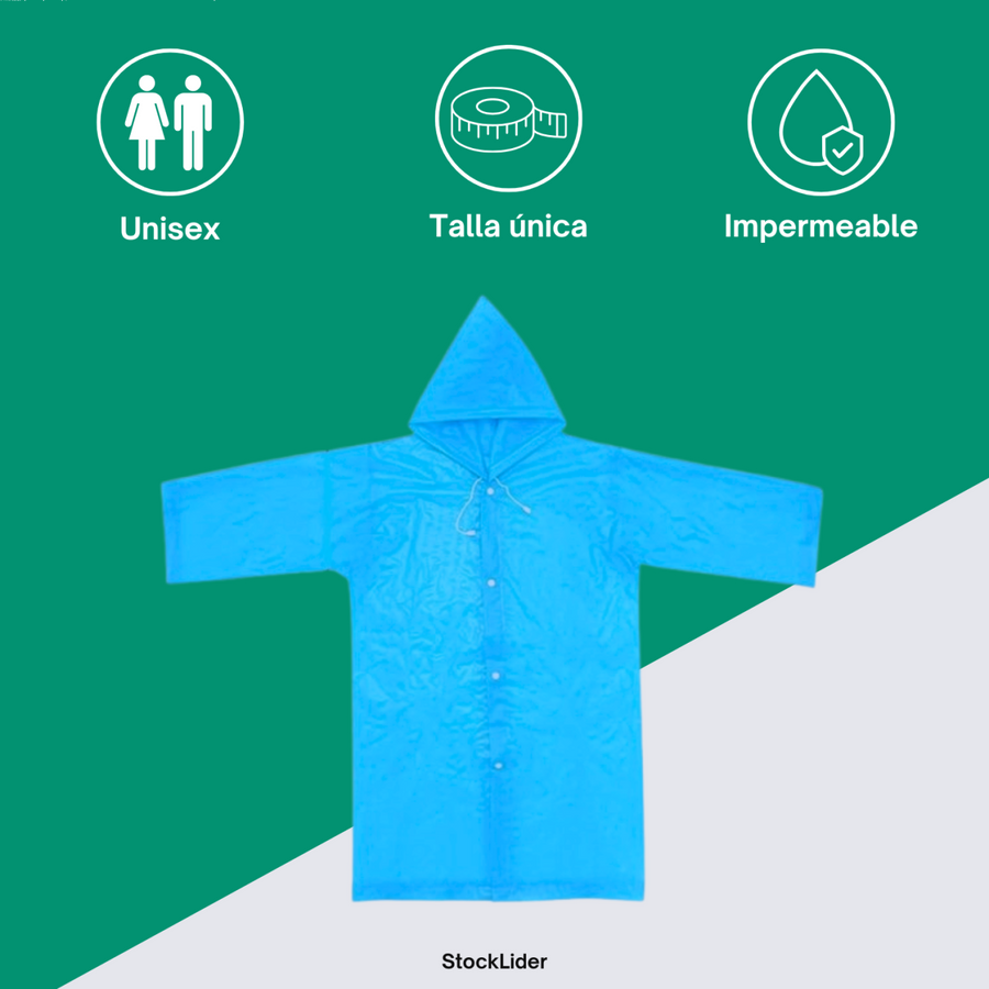 Chubasquero adulto impermeable unisex