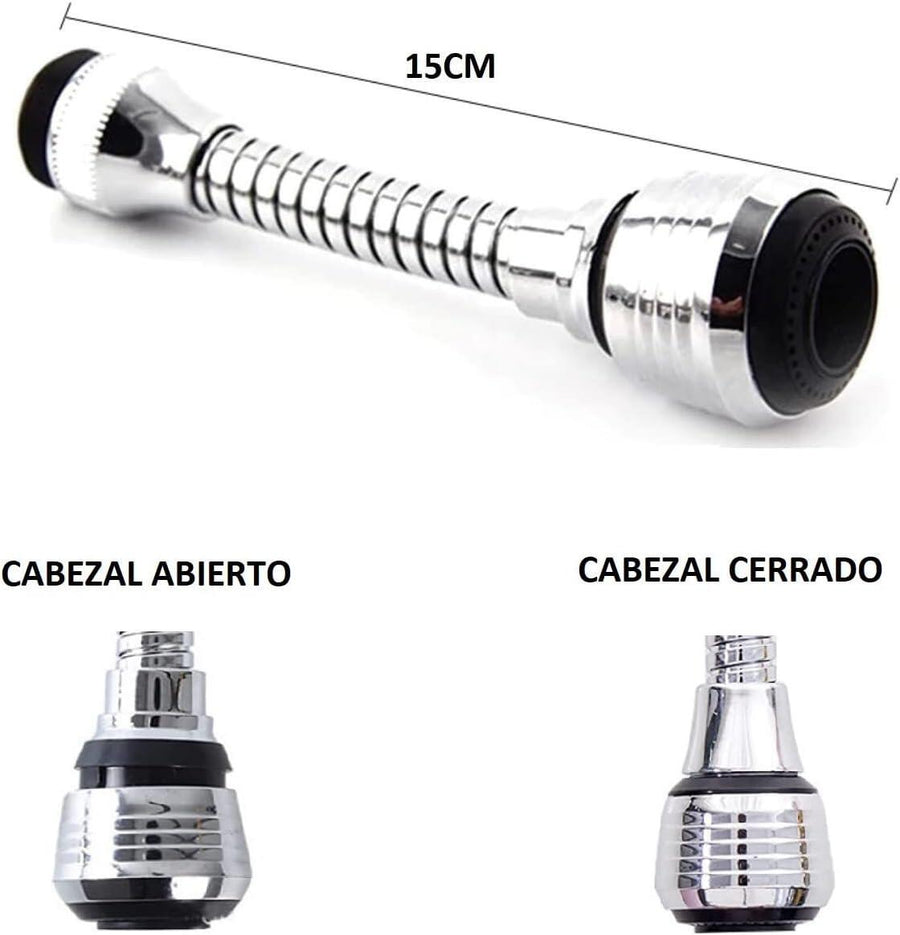 Aireador flexible para grifo 360º