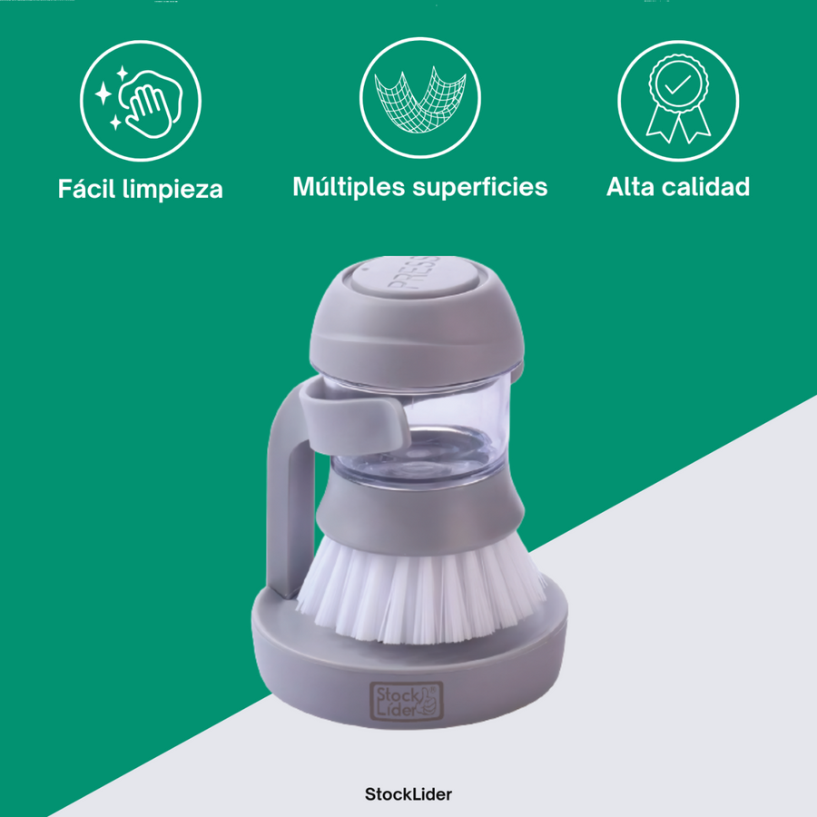 Cepillo con dispensador para limpiar mejor