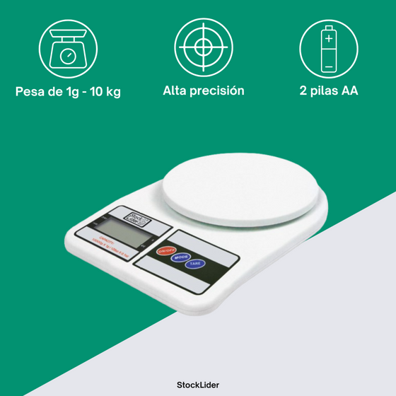 Báscula electrónica precisa y compacta