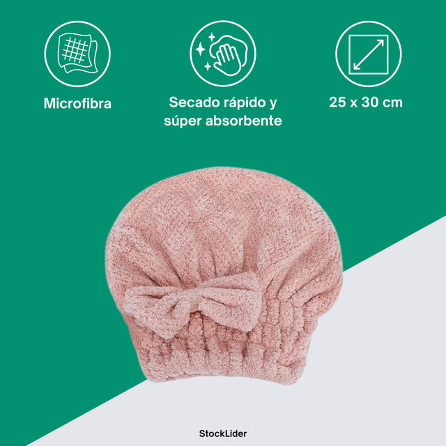 Toalla secapelo de microfibra para pelo