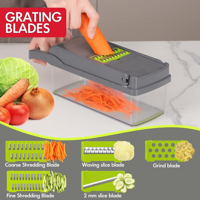 Picador de verduras 14 en 1 mandolina