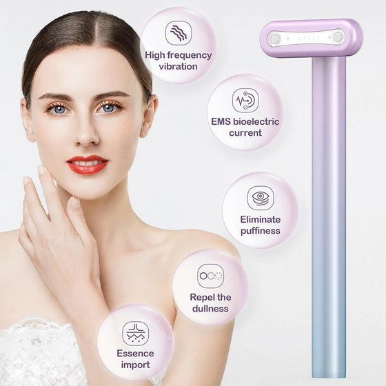 Masajeador Facial 4 en 1 LED Roja
