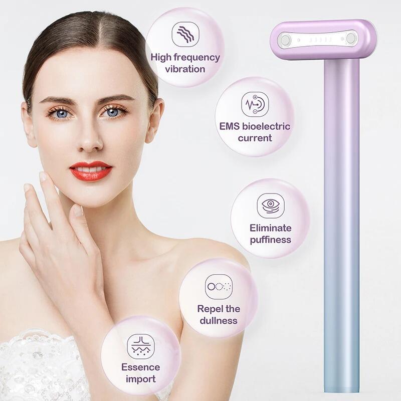 Masajeador Facial 4 en 1 LED Roja
