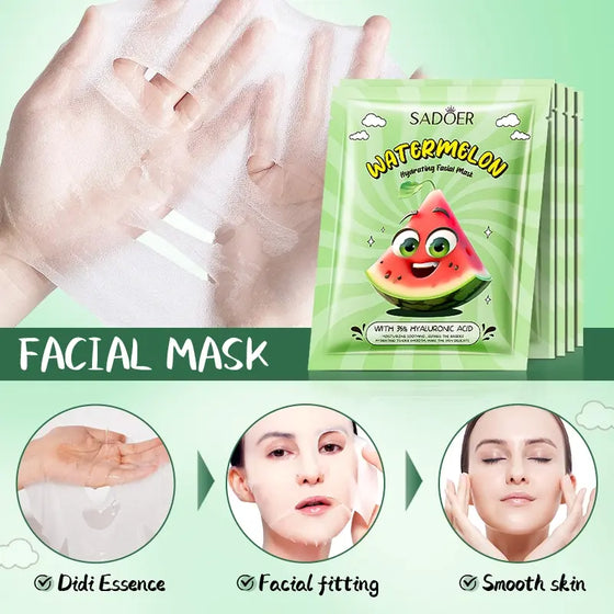 Mascarilla facial hidratante de sandía