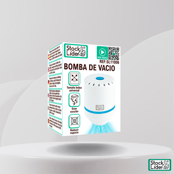 Bomba de vacío para bolsas de ropa