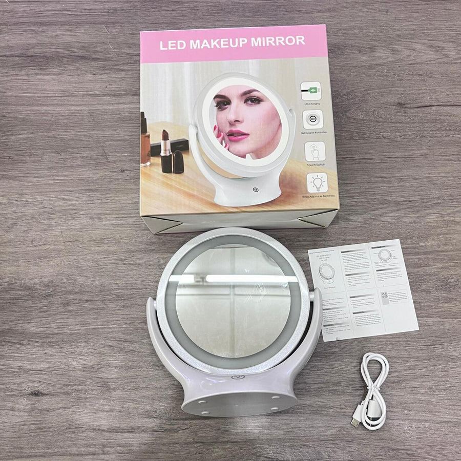 Espejo con Luz LED para Maquillaje