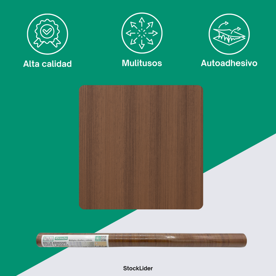 Rollo adhesivo pared y muebles 45x2m