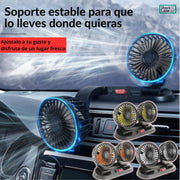 Ventilador doble 12V silencioso para coche