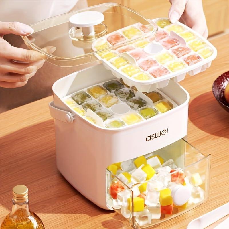 Máquina para Hacer Cubitos de Hielo 2 en 1