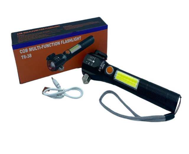 Linterna táctica LED recargable USB