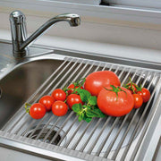 Escurridor de platos plegable acero inox
