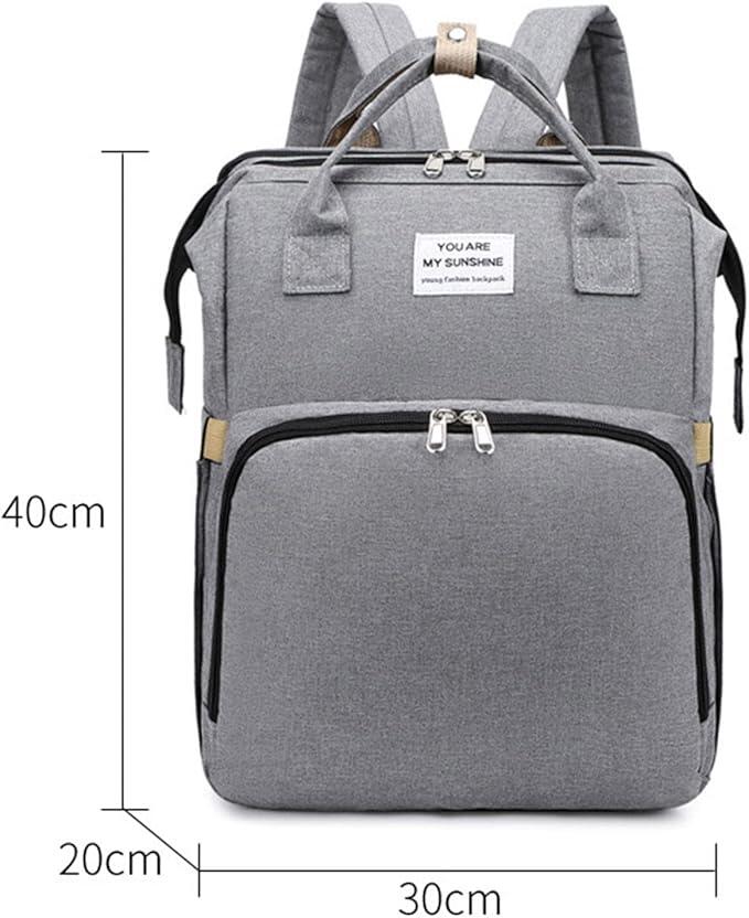 Mochila pañales plegable con cambiador