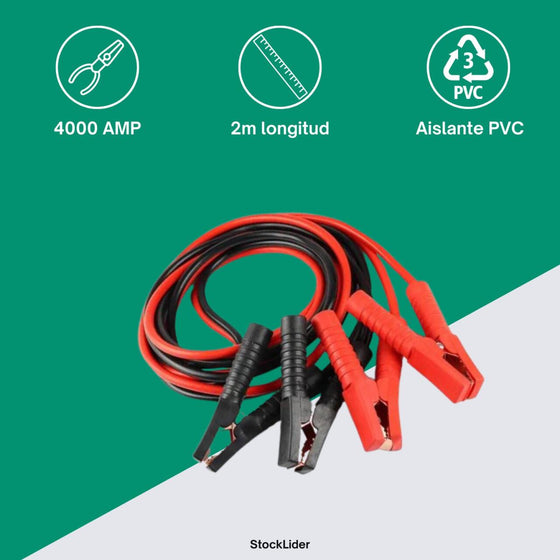 Pinza arranque 4000A para coche y moto
