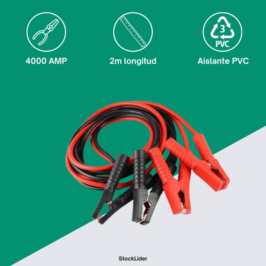 Pinza arranque 4000A para coche y moto