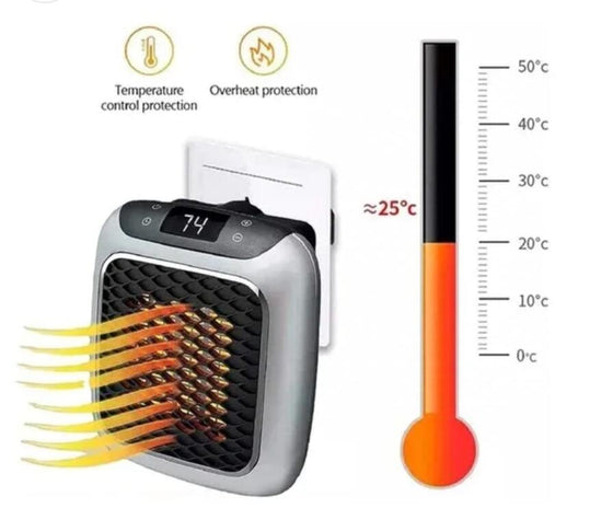 Calefactor Portátil 800W cerámico compacto